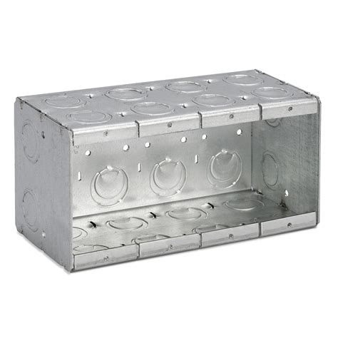 4 gang eletrical metal boxes|shallow 4 gang electrical box.